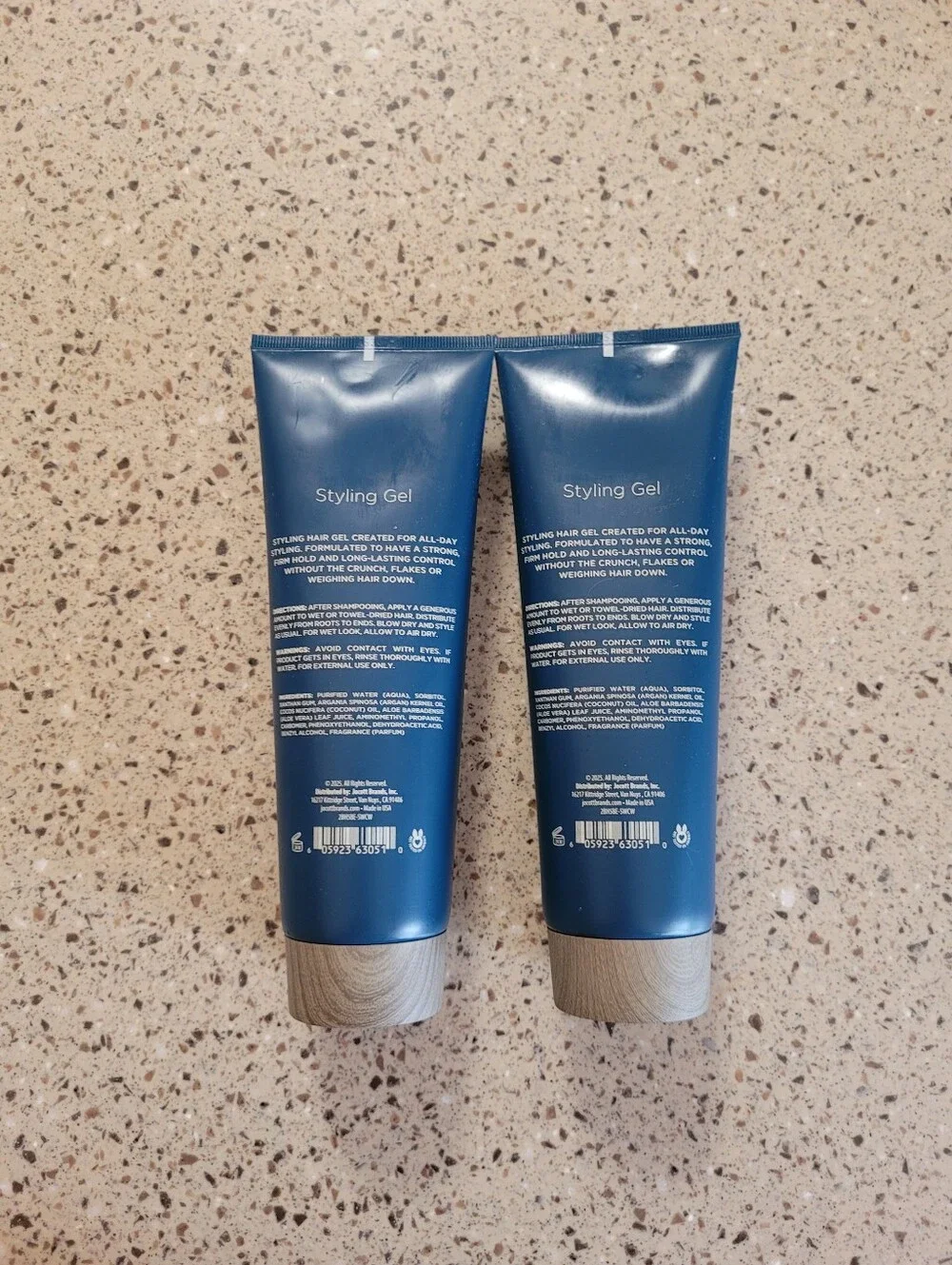(2) Blackstone Mens Grooming Strong Hold Styling Gel Sea + Surf 8 oz Each